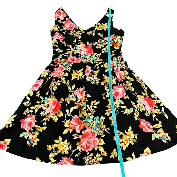 Vintage Ixia Dress M Floral Bloomcore Pin Up 50s Housewife Retro Rockabilly 60s - Picture 9 of 10